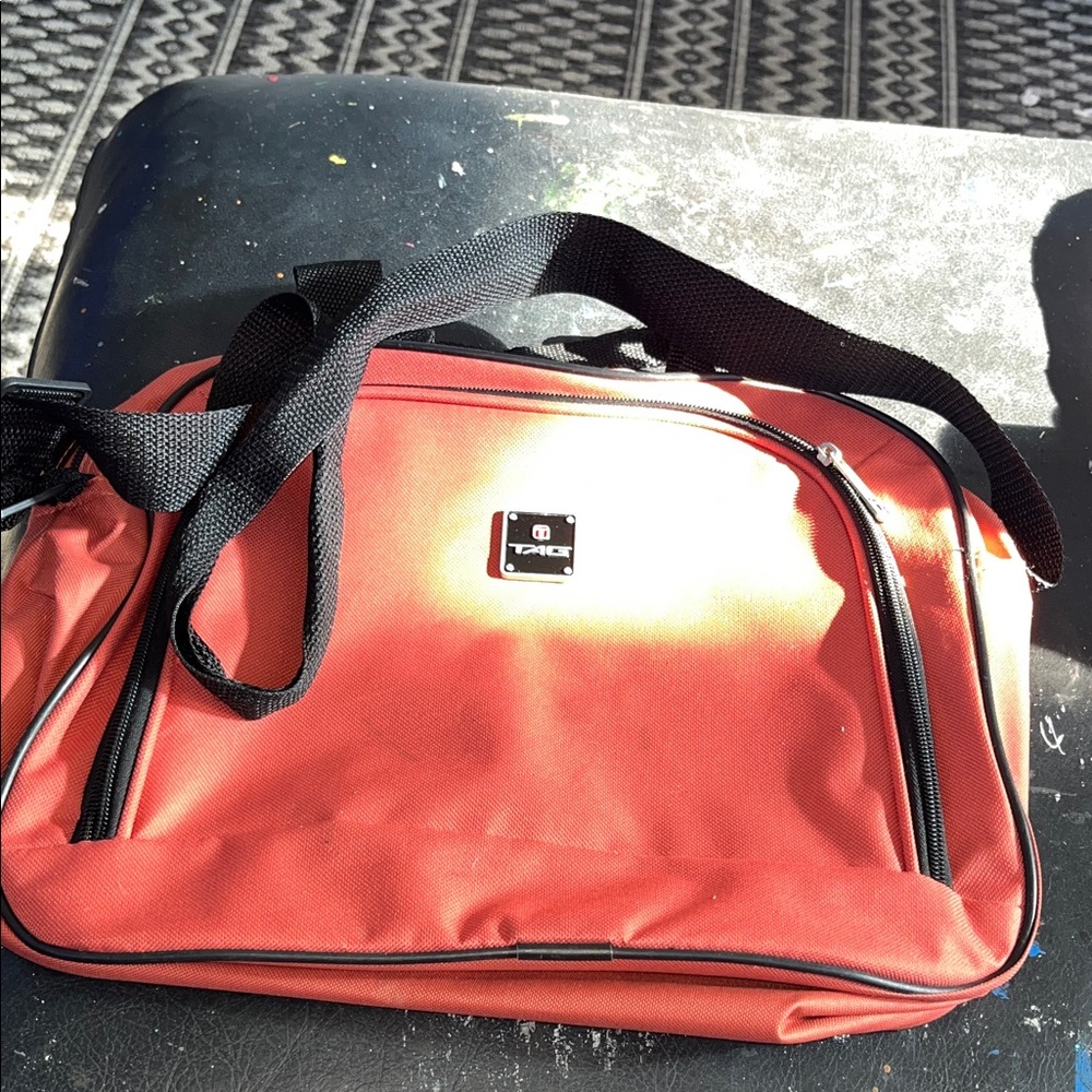 TAG Chic Red and Black Crossbody Bag